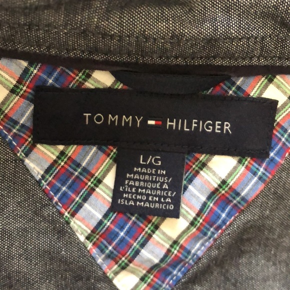 NWOT Tommy Hilfiger Mens Button Down L/S Shirt Lge - Picture 7 of 9